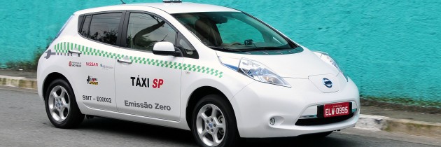 Empresas de táxi dão visibilidade ao Nissan Leaf