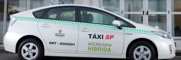 Conheça os táxis híbridos que rodam pela cidade